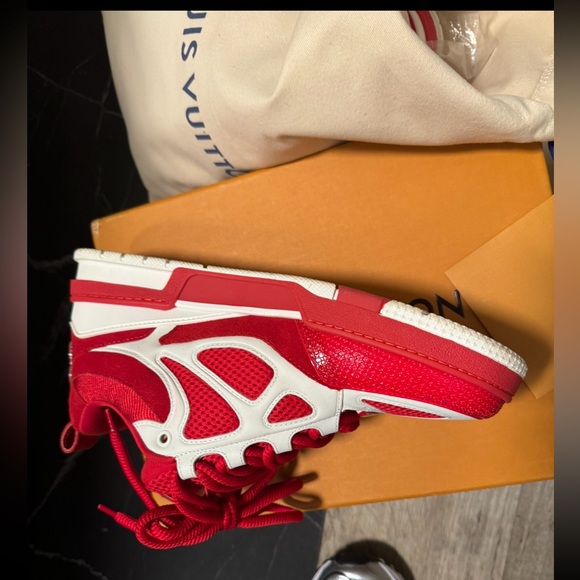 Red LV Skate Sneaker - Picture 4 of 7